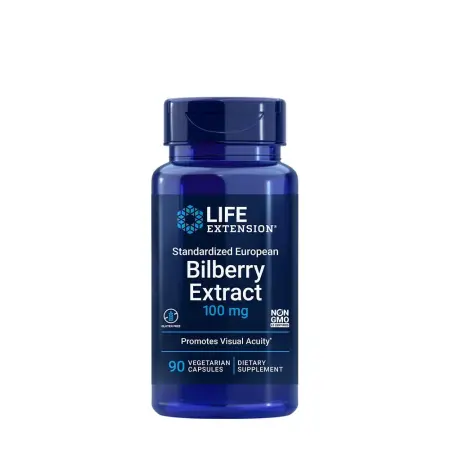 Life Extension Standardized European Bilberry Extract (90 Veg Capsules) - Life Extension