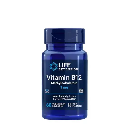 Life Extension Vitamin B12 Methylcobalamin 1 mg (60 Lozenges) - Life Extension