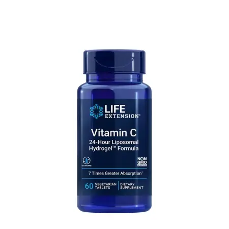 Life Extension Vitamin C 24-Hour Liposomal Hydrogel™ Formula (60 Veg Tablets) - Life Extension