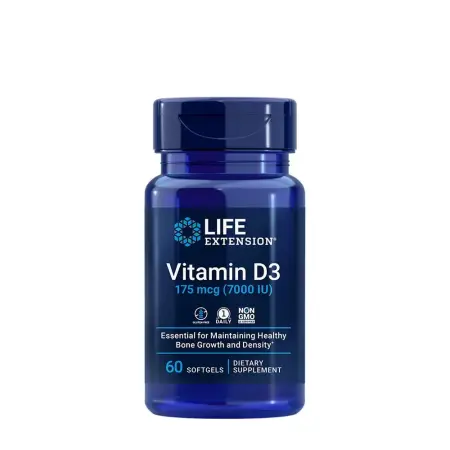 Life Extension Vitamin D3 175 mcg (7000 IU) (60 Softgels) - Life Extension