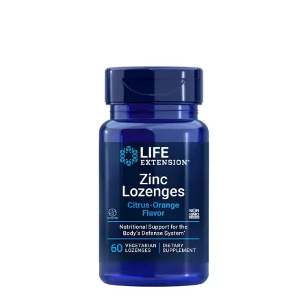 Life Extension Zinc Lozenges (Citrus-Orange Flavor) (60 Lozenges) - Life Extension