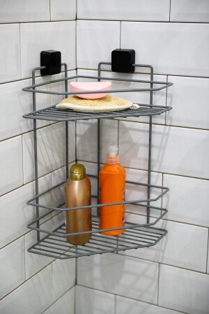 Lifetime Stainless Adhesive Bathroom Corner Shampoo Holder No Double Drilling, No Drill Screws TYC00272097201 - Hagen