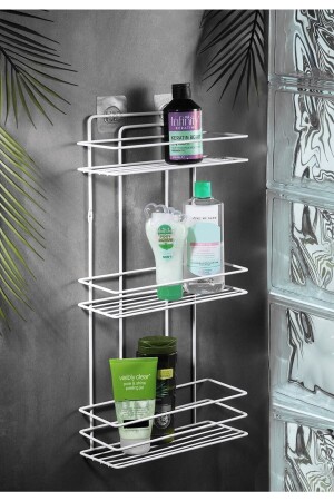 Lifetime Stainless Plain Bathroom Corner Shampoo Holder Bathroom Shelf White - Sas Haus