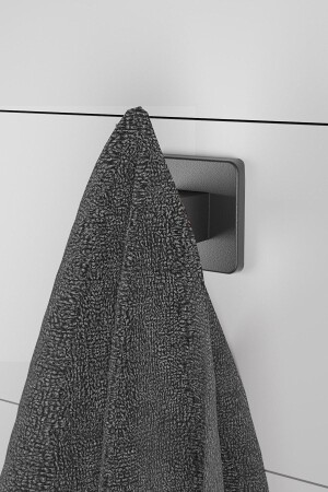 Lifetime Stainless Single Hook Towel and Robe Rack Black D-011 PRA-5421876-6675 - Sas Haus