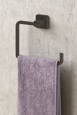 LIFETIME STAINLESS TOWEL RAIL MATT BLACK MG335 11. MG. 335. 01 - Teknotel