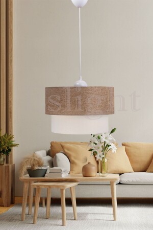 Light Brown Cake Single Pendant Lamp Chandelier E177 ES-859 - Eslight