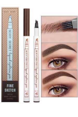 Light Brown Fine Sketch Eyebrow Pencil Shaping Coloring Eyebrow Mascara Permanent Microblading - Mobee