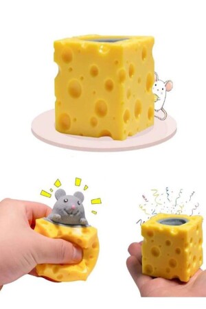 Lighted Cheese Mouse Sukushi Stress Toy 1 Piece - Hyd