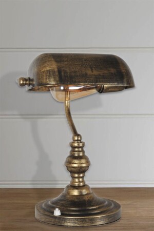 Lighting Banker Table Lamp Black Yellow Patina 731 0386 08 099 - Venon Aydınlatma