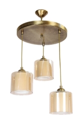 Lighting Living Room Kitchen Decorative Vintage Modern Glass Lavin 3-Piece Pendant Lamp Chandelier AE0024793 - AVİZEVİ