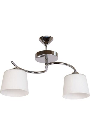 Lighting Living Room Kitchen Modern Decorative Chrome 2031-b Glass Hazal 2 Row Chandelier HZL12122 - AVİZEVİ