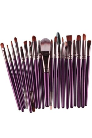 Lila Farbe 20 Professionelles Make-up-Pinsel-Set - Mujgan