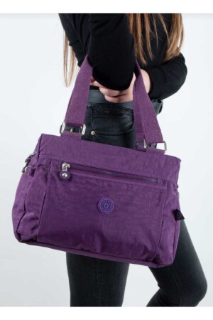 Lila Kipling Umhängetasche mit wasserdichtem Griff für Damen TM1097 - MEGA ÇANTA