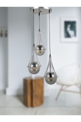 Lilyum 3'lü Modern Sarkıt Avize - Oturma Odası - Salon - Mutfak - Ofis LilyumModern - AYDINHOMELİGHT