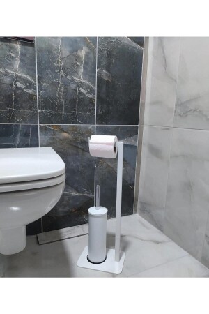Lilyum Brushed White Toilet Paper Holder ARYLOTUS01SBG - lyla concept