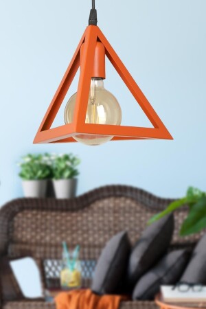 Lincoln Single Chandelier Orange BEG1101 - Begüsa