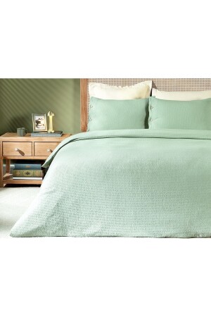 Linda Single Washable Seersucker Duvet Cover Set 1KNTCC0663-8682116719810 - Madame Coco