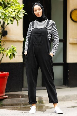 Lindy Askılı Salopet - Siyah - Instyle