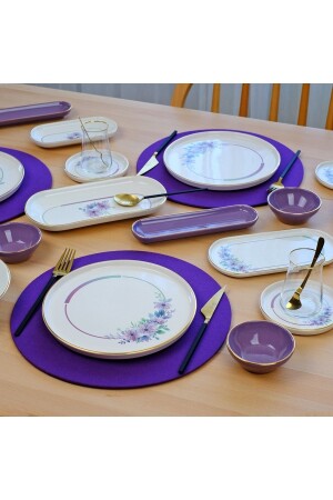 Lindy Gold Gilded 41 Piece Ceramic Breakfast Set for 6 People - Glore