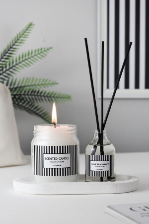 LINE FLORAL SCENTS SERIES SCENT & CANDLE SET - Lalezen Home