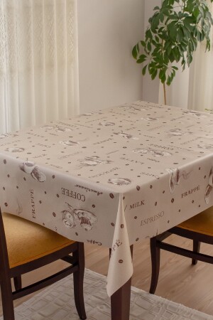 Lined Wipeable Hygienic Oilcloth PVC Tablecloth 1046-1 - Barış Home Collection