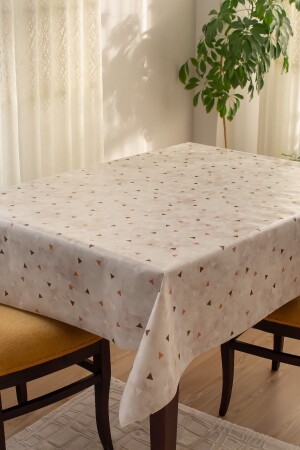 Lined Wipeable Hygienic Oilcloth PVC Tablecloth 1082-4 - Barış Home Collection