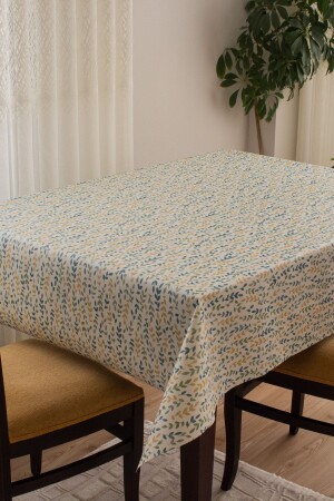 Lined Wipeable Hygienic Oilcloth PVC Tablecloth 1184-2 - Barış Home Collection