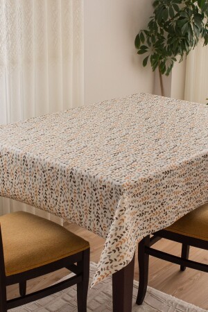 Lined Wipeable Hygienic Oilcloth PVC Tablecloth 1184-3 - Barış Home Collection