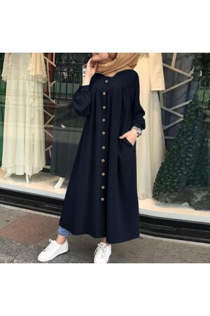 Linen Daily Summer Design Shirt Women Dress Gathered Ln351syh1 - Barbora