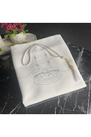 Linen Minimal Prayer Rug - Miracle Gifts