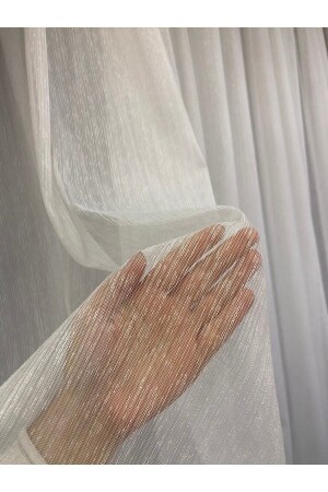 Linen Tulle Curtain Does Not Require Ironing Shantuk 1/3 (SIK) Pile Smyrnahome - Taç