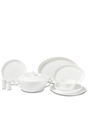 Lines Collection 58 Piece Round Dinner Set 9090204A8265 - KORKMAZ
