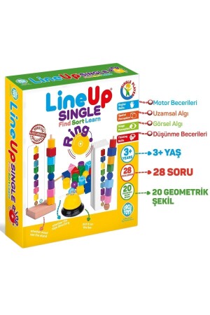 Lineup Single Ring Find Sort Learn - Single Player, Toy with Bell Crcl45 - line up