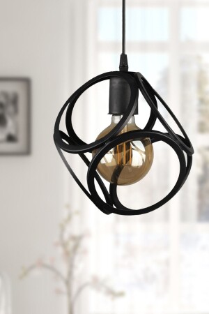 Lingo Single Chandelier Black - Begüsa