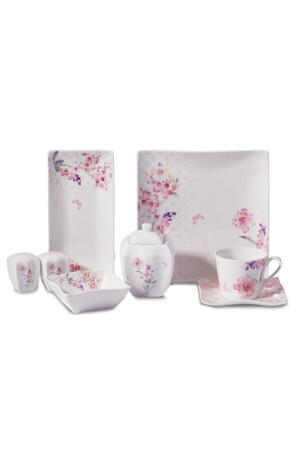 Link Collection 28 Piece Square Breakfast Set 9090404A8583 - KORKMAZ