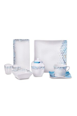 Link Collection 28 Piece Square Breakfast Set A8572 9090404a8572 9090404A8572 - KORKMAZ