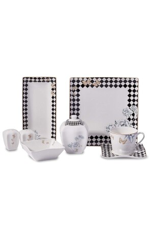 Link Collection 28 Piece Square Breakfast Set A8573 9090404A8573 - KORKMAZ