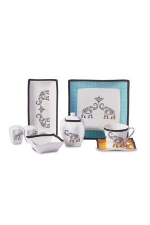 Link Collection 28 Piece Square Breakfast Set A8584 9090404A8584 - KORKMAZ
