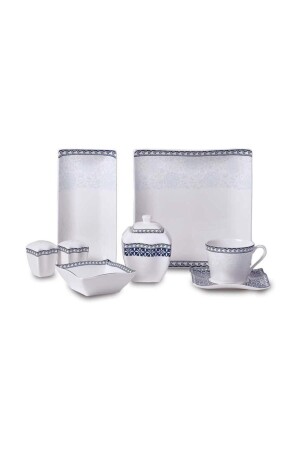 Link Collection 28 Piece Square Breakfast Set A8589 - KORKMAZ
