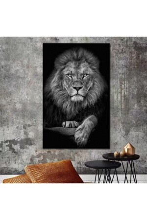 Lion Leopard Canvas Painting asl-106 - Genel Markalar