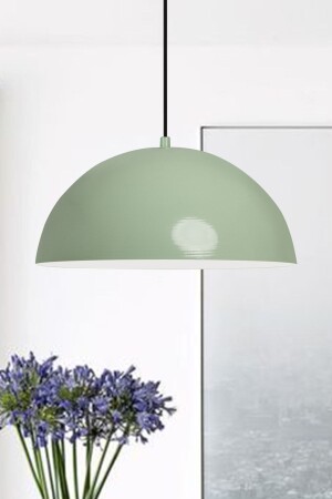 Lipeo Mintgrüner Kronleuchter, einzelne Hängelampe, Wohnzimmer, Küche, Friseur, Café, Lampe, dekorative Beleuchtung, Kinderzimmer - Bamyum