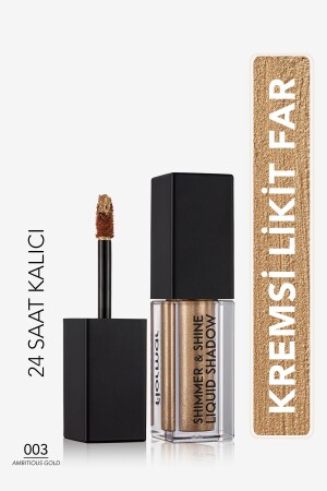 Liquid Eyeshadow - Shimmer & Shine Liquid Shadow 003 Ambitious Gold - Flormar