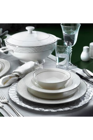 Lisa Dinner Set-60 Pieces. -platinum-01 1S4210-01001-PLT01 - Schafer