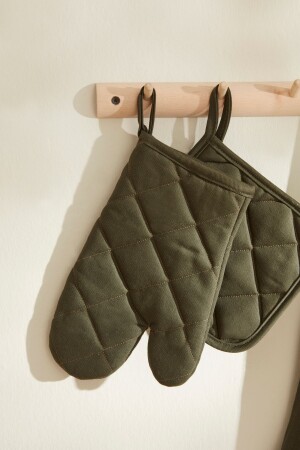 Lisa Gabardin Kitchen Glove Set Khaki - Karaca Home