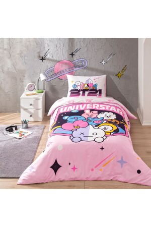 Lisanslı Bt21 Universtar Pamuk Tek Kişilik Nevresim Takımı dop14152881igo - Taç