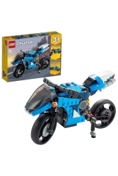 Lisanslı Creator 3'ü 1 Arada Süper Motosiklet Çocuklar Için Oyuncak Motosiklet Yapım Seti (236parça) RS-L-31114 - LEGO