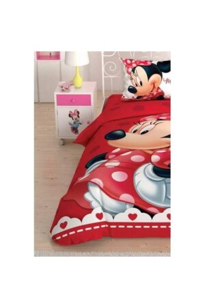 Lisanslı Disney Minnie Lovely Glitter Tek Kişilik Nevresim Takımı glitter - Taç