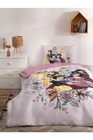 Lisanslı Kapitoneli Nevresim Takımı Set Princess Rose KAPITONE TEK KISILIK LISANSLI - Özdilek