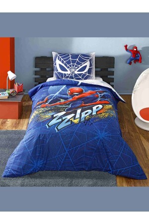 Lisanslı Nevresim Takımı Spiderman Blue City Tek Kişilik 3607-230 - Taç