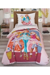Lisanslı Nevresim Takımı Tek Kişilik- Winx Flowers PRA-2563915-0271 - Taç